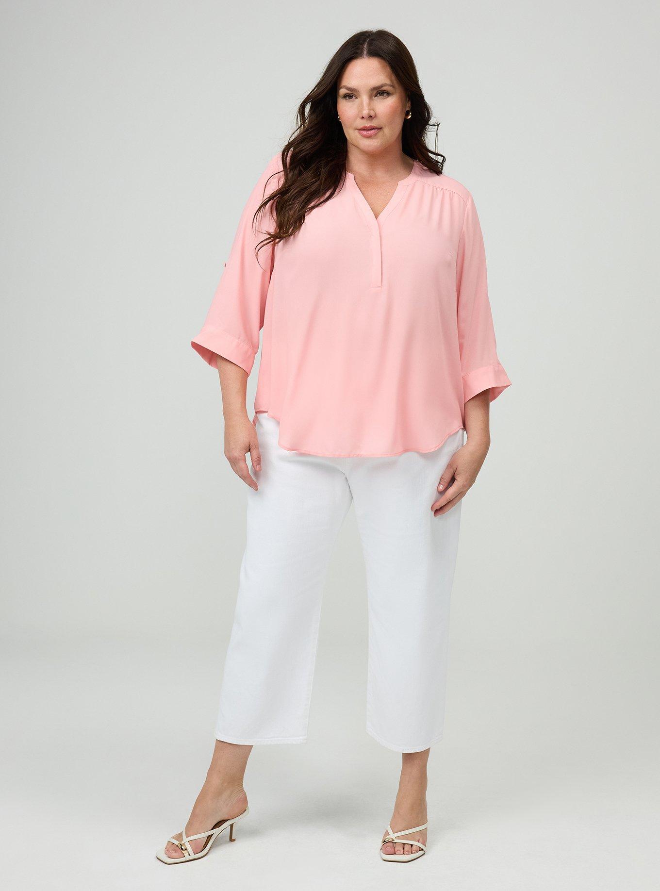 Harper Georgette 3/4 Sleeve Blouse, MUREX SHELL, alternate