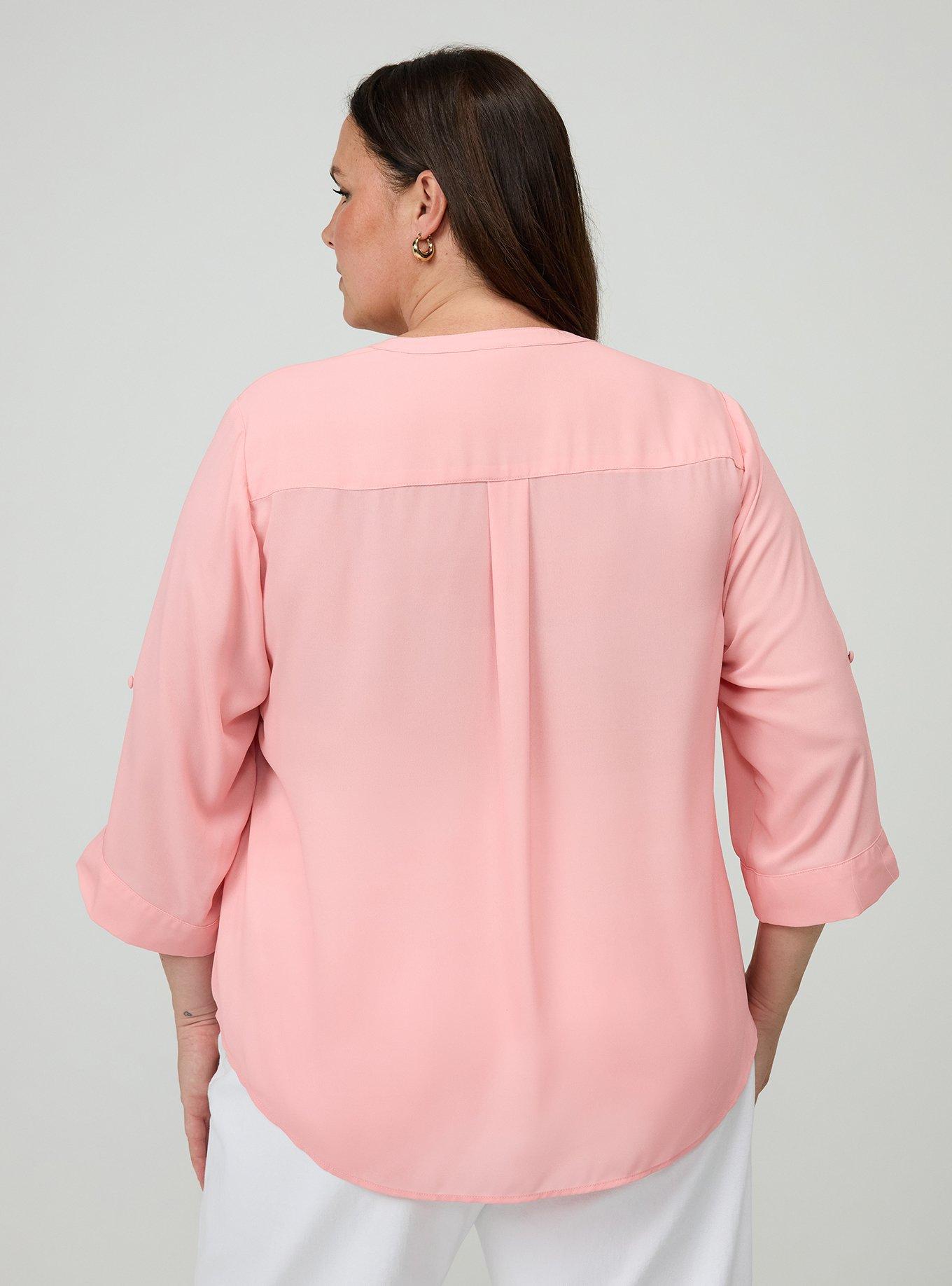Harper Georgette 3/4 Sleeve Blouse, MUREX SHELL, alternate
