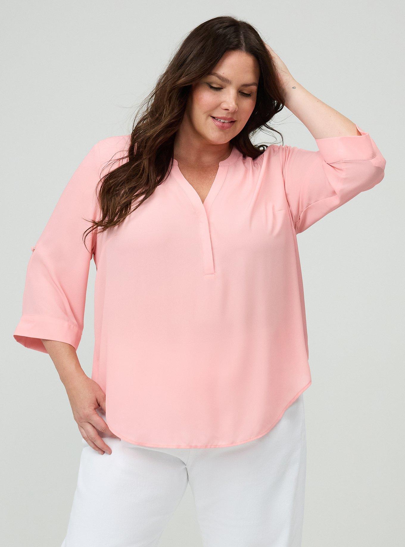 Harper Georgette 3/4 Sleeve Blouse, MUREX SHELL, alternate