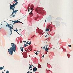 Harper Georgette 3/4 Sleeve Blouse, FRESCO GARDEN FLORAL IVORY, swatch