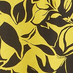 Harper Georgette 3/4 Sleeve Blouse, SHADOW BOX FLORAL YELLOW, swatch