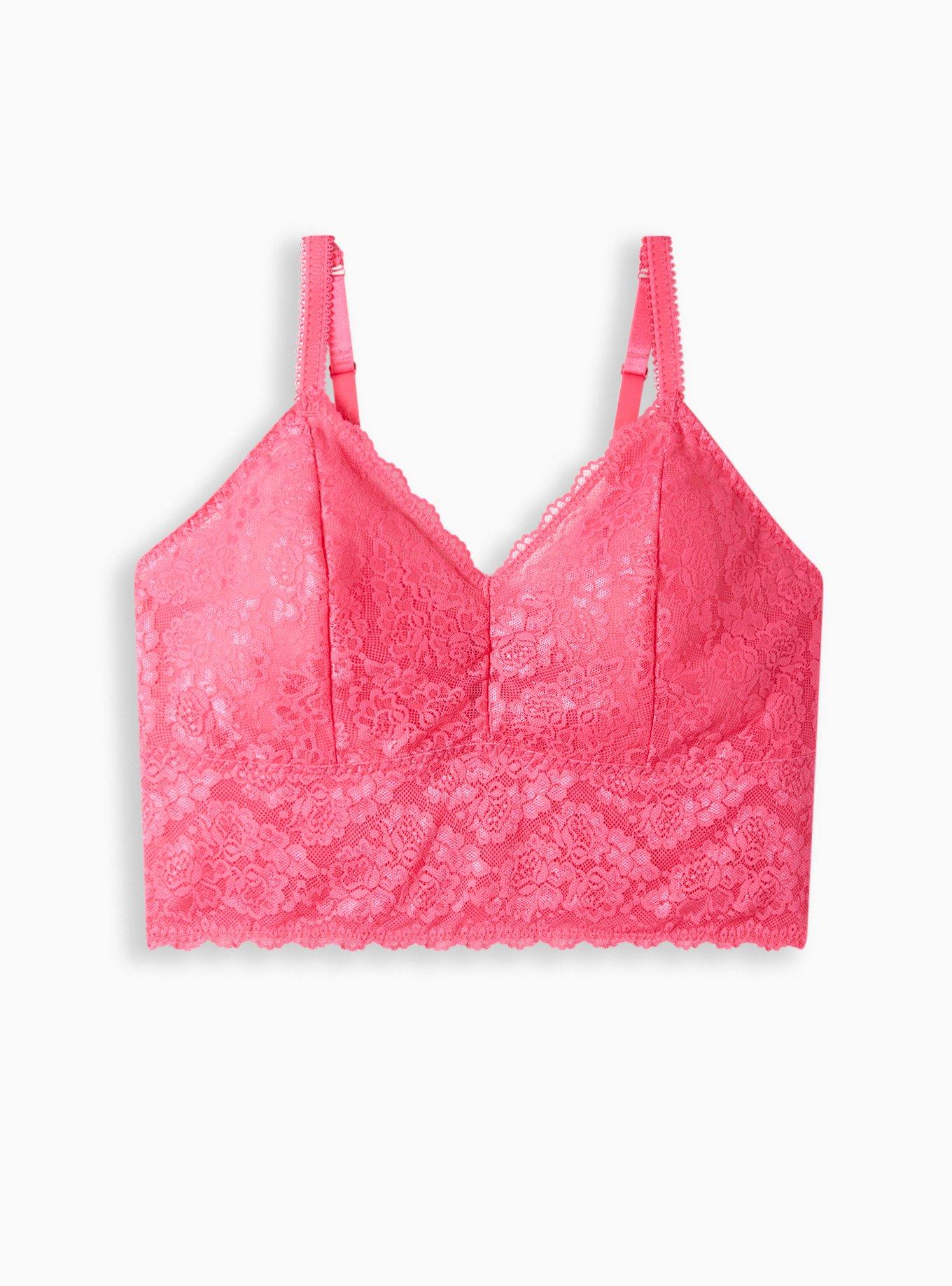 Cropped Harness Web Bralette in Hot Pink (FINAL SALE)