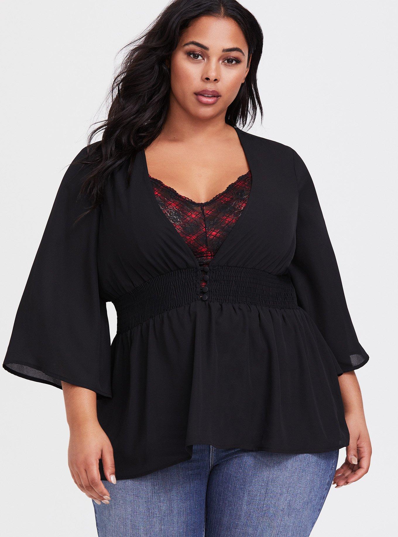 Unlined Lace Bralette, COCO PLAID, alternate