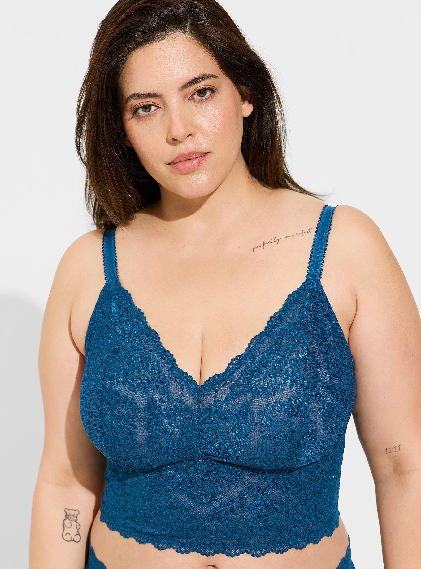 Plus Size - Unlined Lace Crop Bralette - Torrid