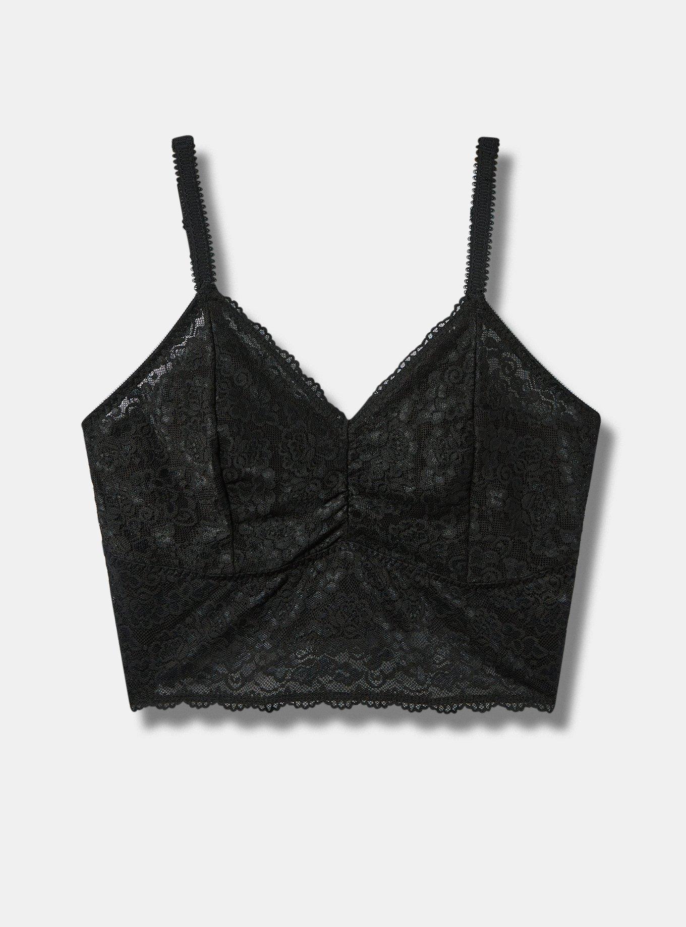 Plus Size - Unlined Lace Crop Bralette - Torrid