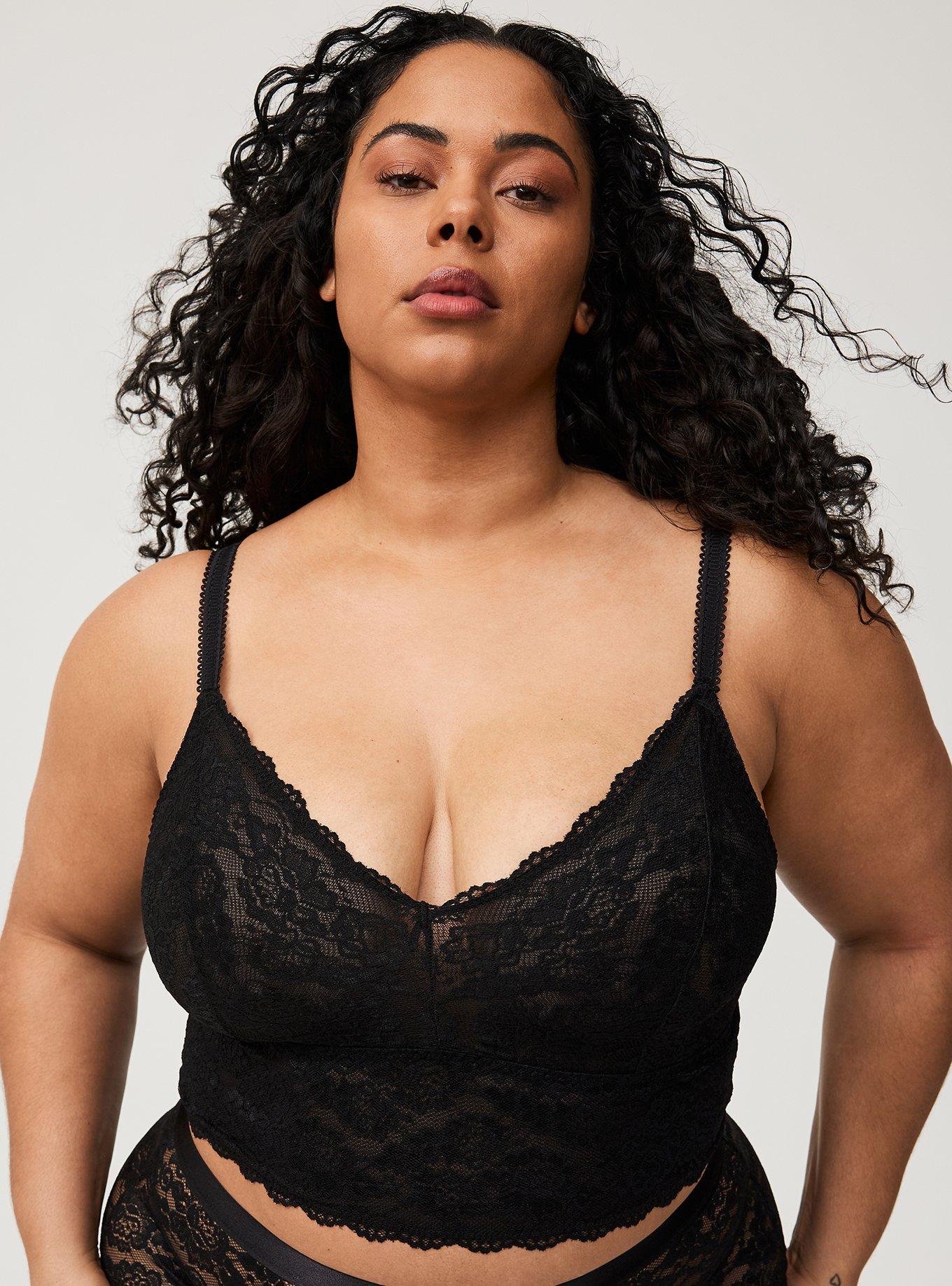 Plus Size - Full-Coverage Unlined Lace Straight Back Bra - Torrid