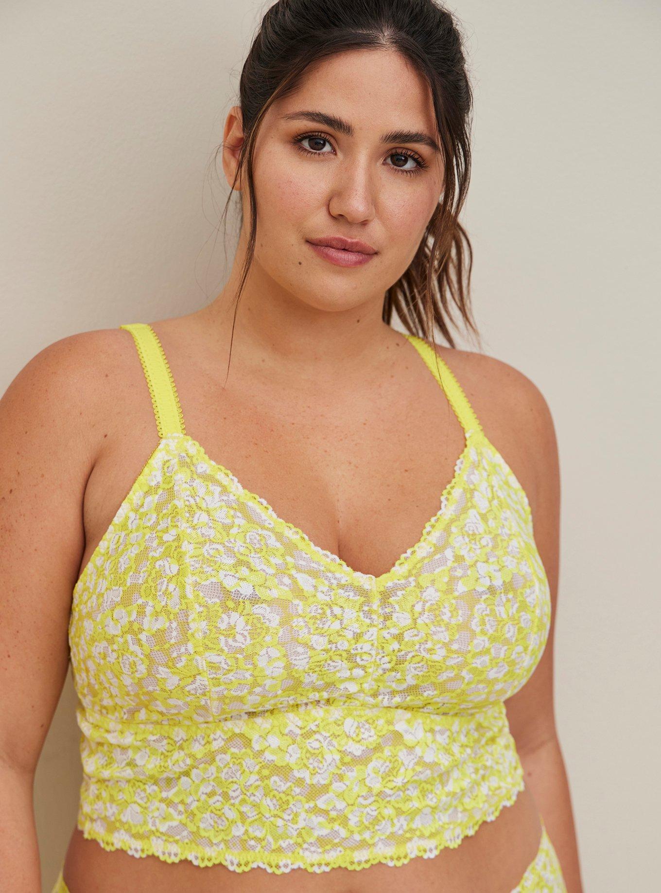 Plus Size - Unlined Lace Crop Bralette - Torrid