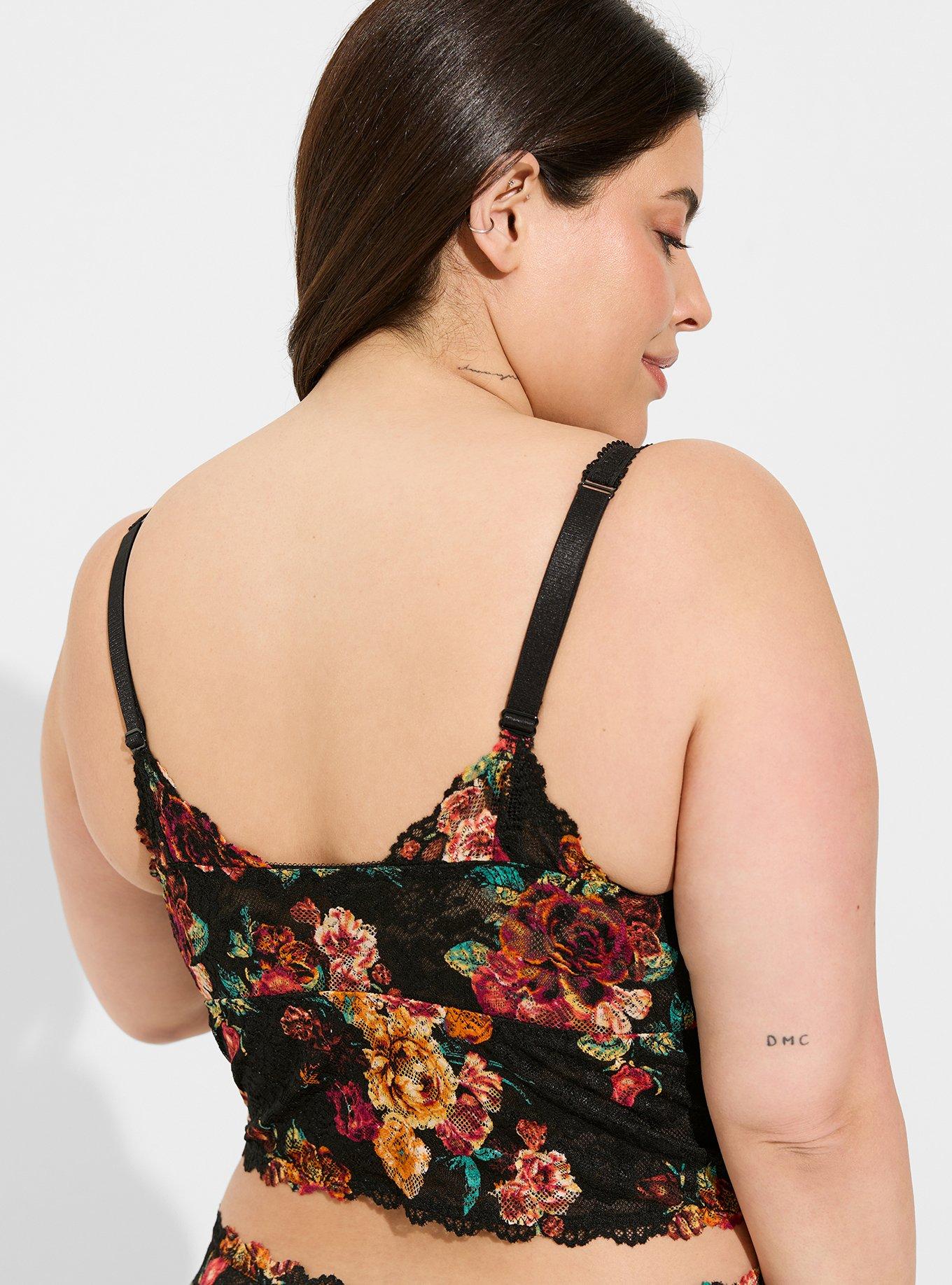 Plus Size - Unlined Lace Crop Bralette - Torrid