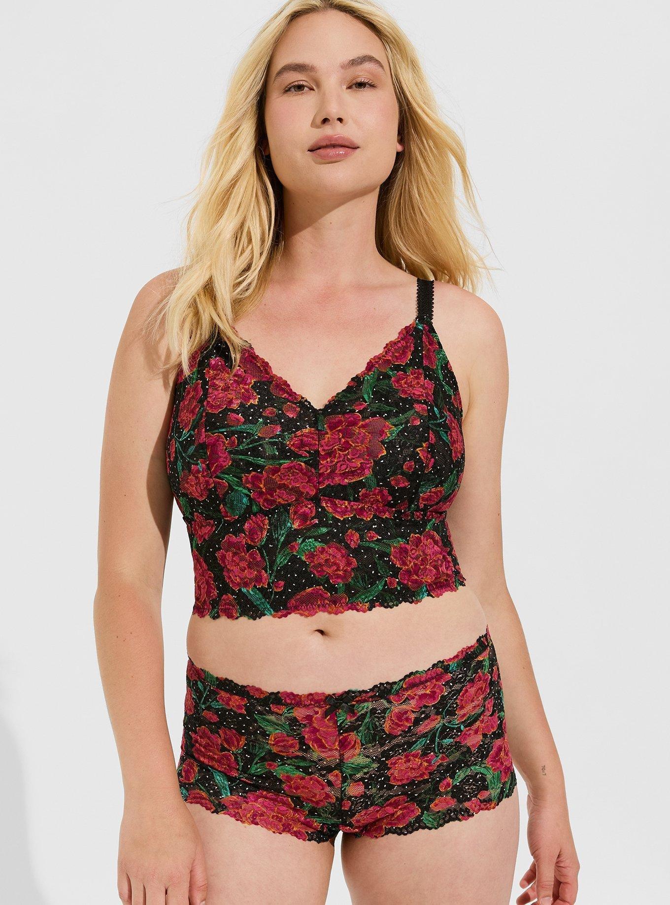 Unlined Lace Crop Bralette