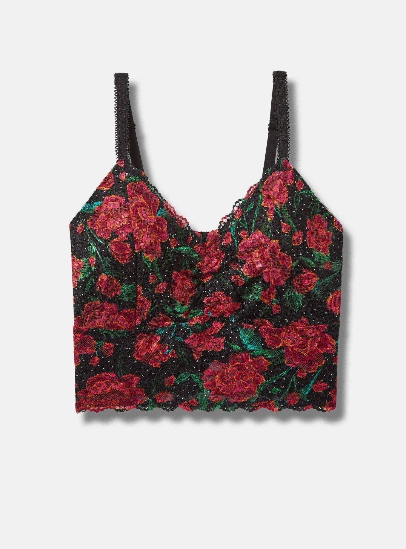 Unlined Lace Crop Bralette