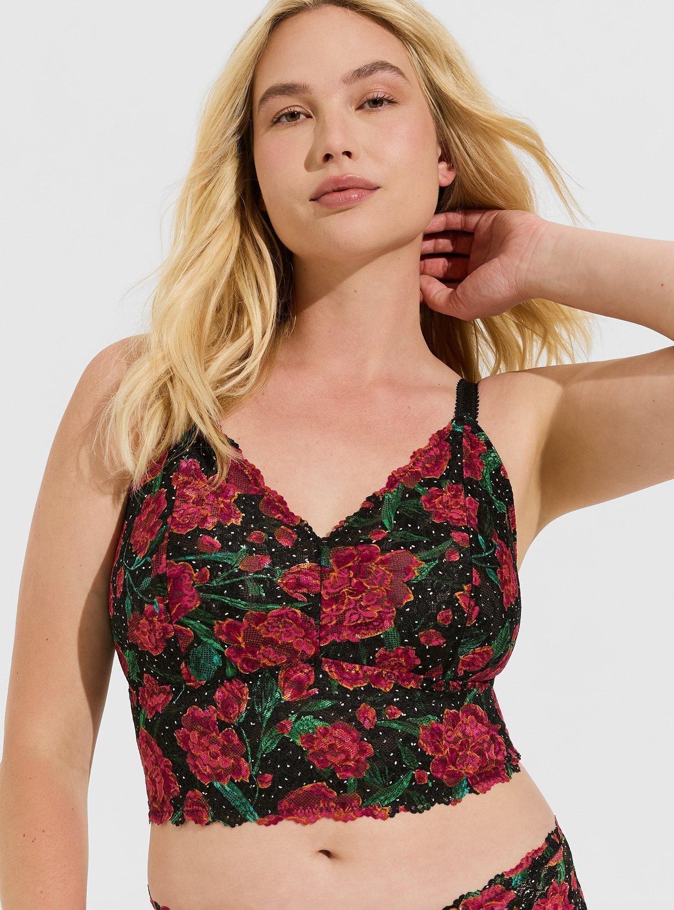 Unlined Lace Crop Bralette