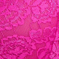 Plus Size Unlined Lace Bralette, DAZZLE ROSE, swatch
