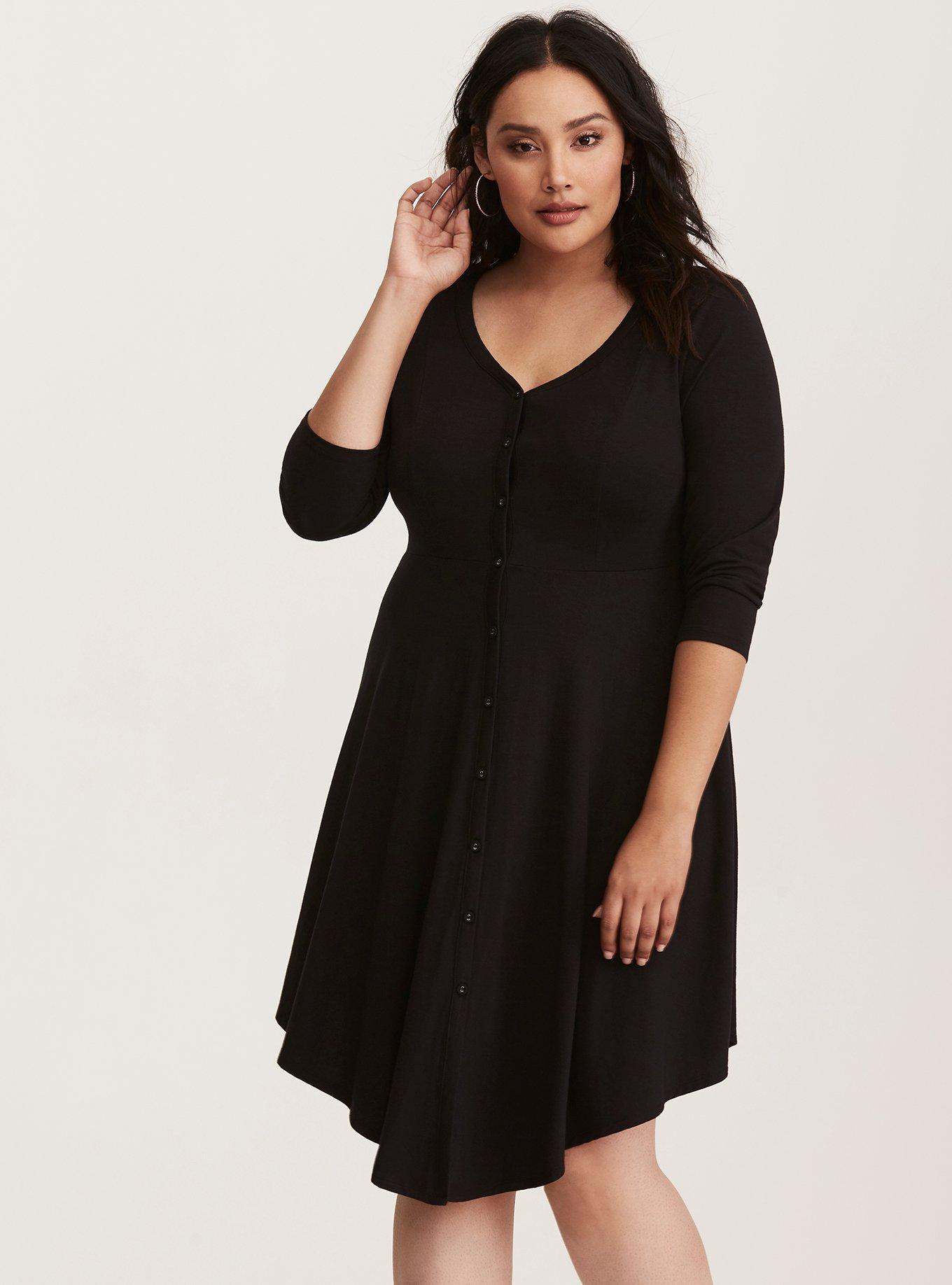 Plus Size - Mini Knit Shirt Dress - Torrid