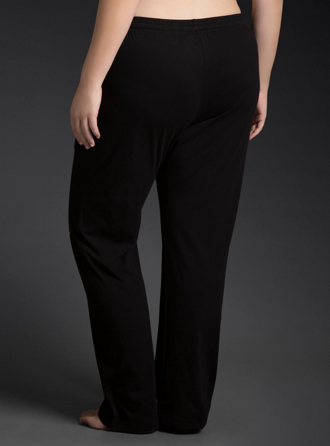 Plus Size Batman Foil Sleep Pants, BLACK, alternate