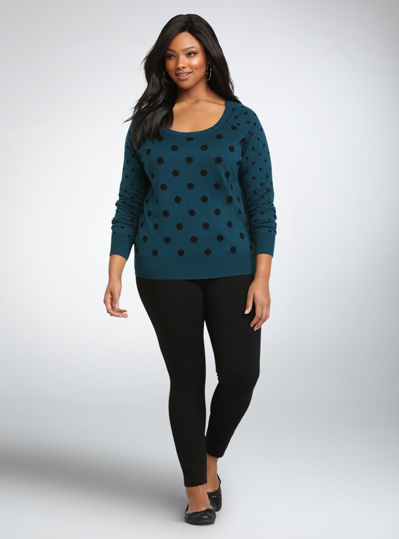 Polka Dot Sweater, DOT FLAIR, alternate