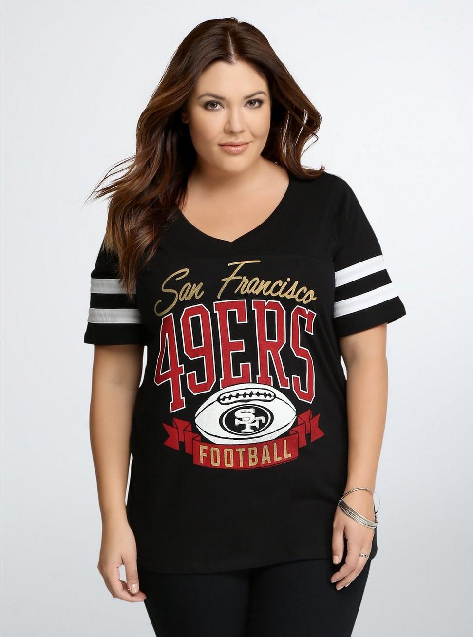 49ers plus size women's apparel
