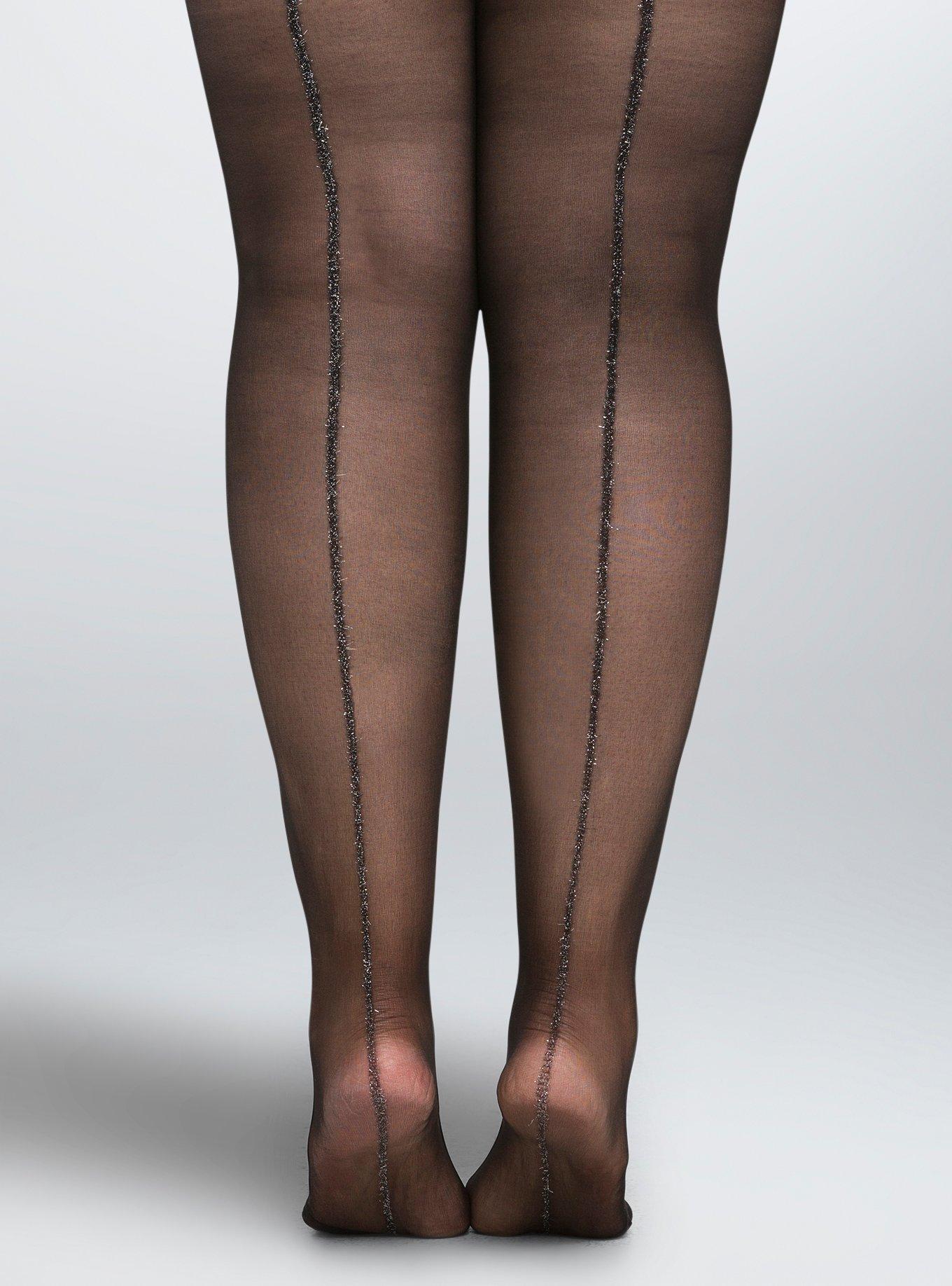 Torrid Diamond Print Sheer Tights, $16, Torrid