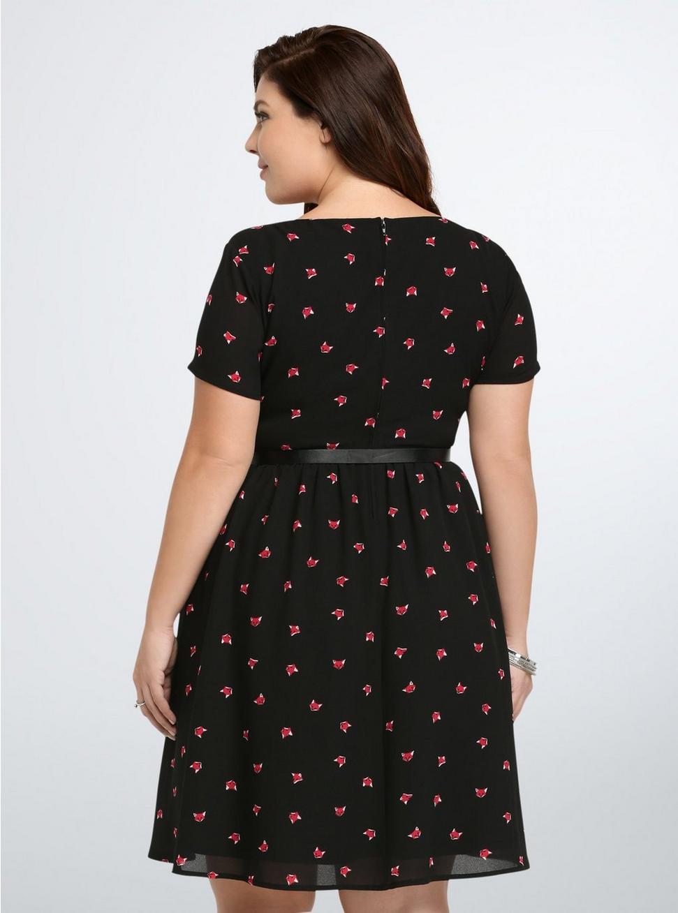 Plus Size - Fox Print Skater Dress - Torrid Plus Size - Fox Print Skater Dress - Torrid