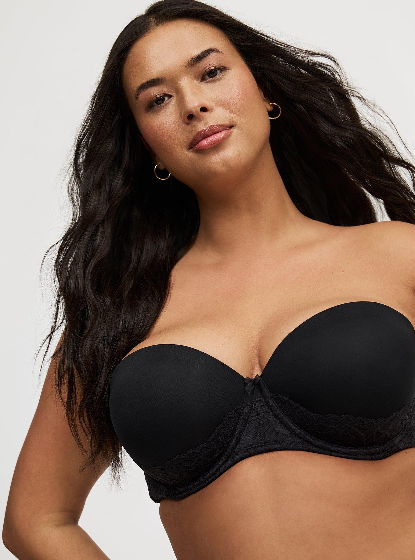 Women Strapless Push Up Bra Front Open Closure Bra Invisible Bra