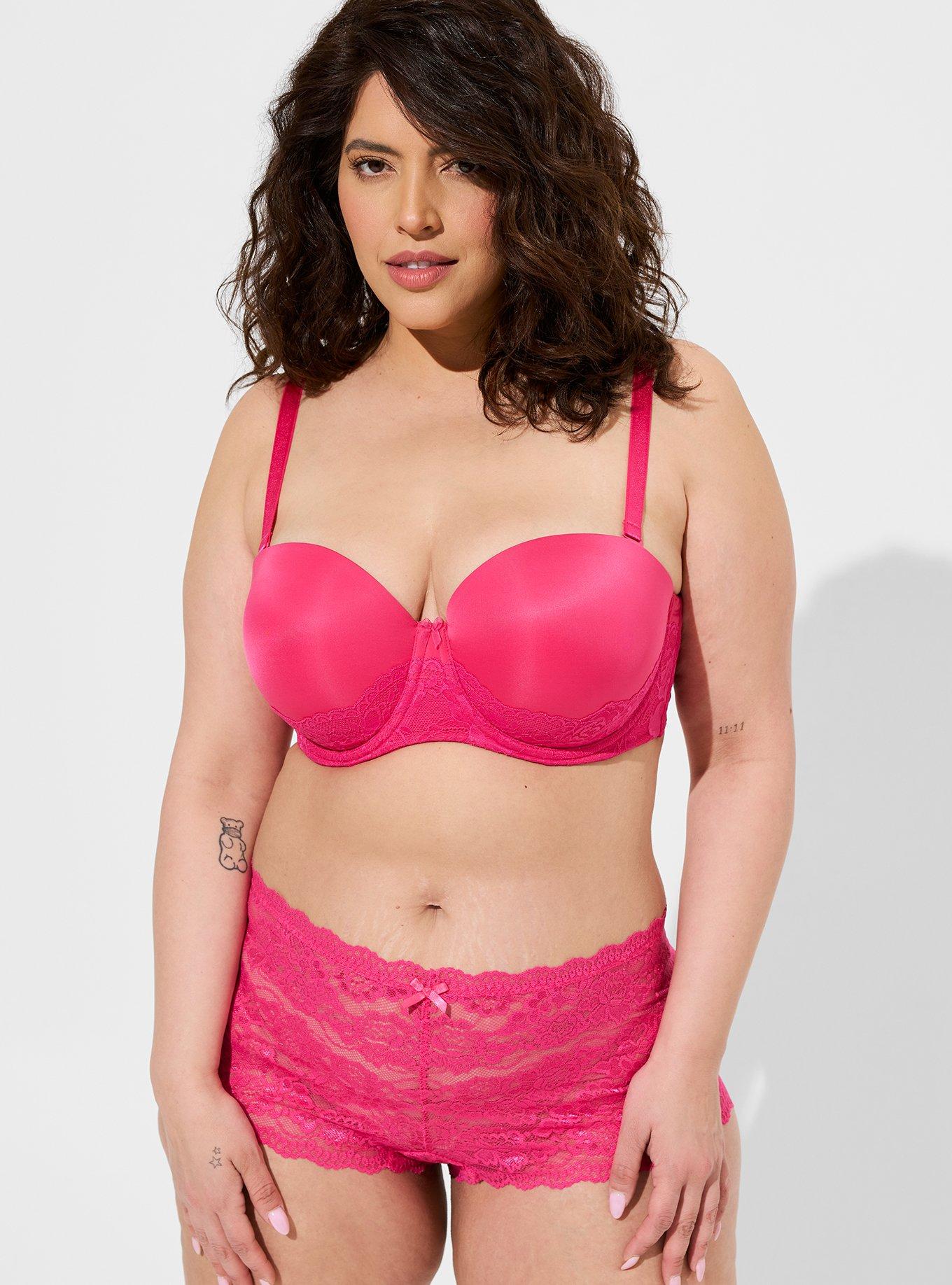 Pink Plus Size Bra