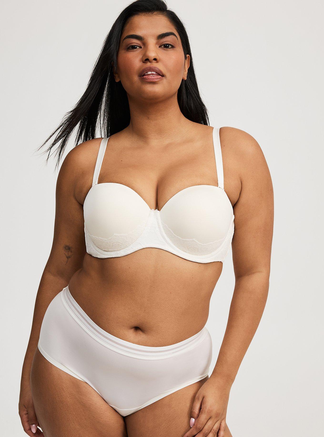 Mechanic crawl equilibrium plus size strapless bra with support