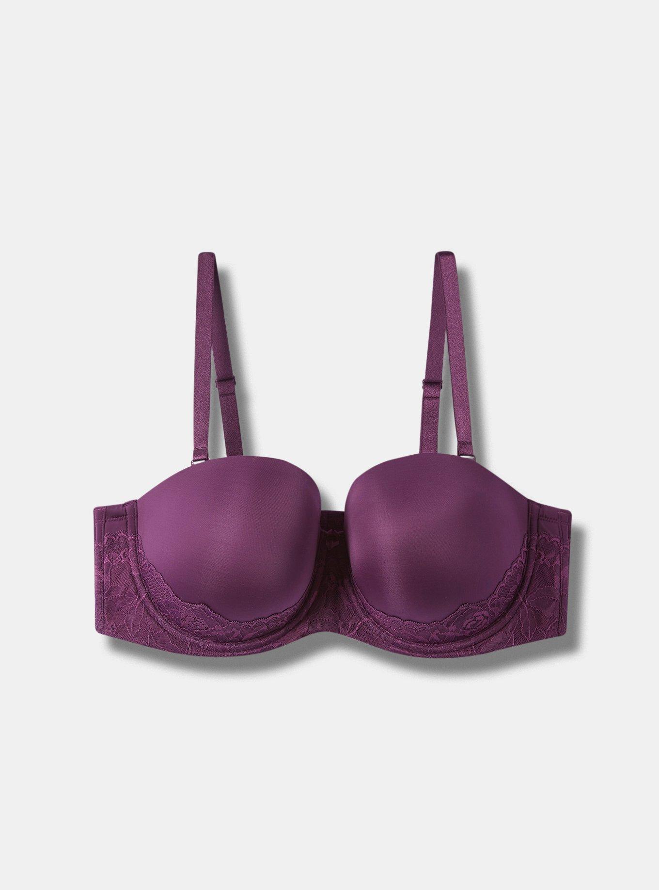 Mauve Lace Push-Up Bra - Torrid Size 44C