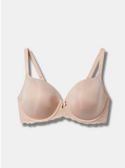 T-Shirt Lightly Lined Smooth Straight Back Bra, ROSE DUST, hi-res