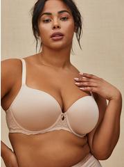 T-Shirt Lightly Lined Smooth Straight Back Bra, ROSE DUST, hi-res