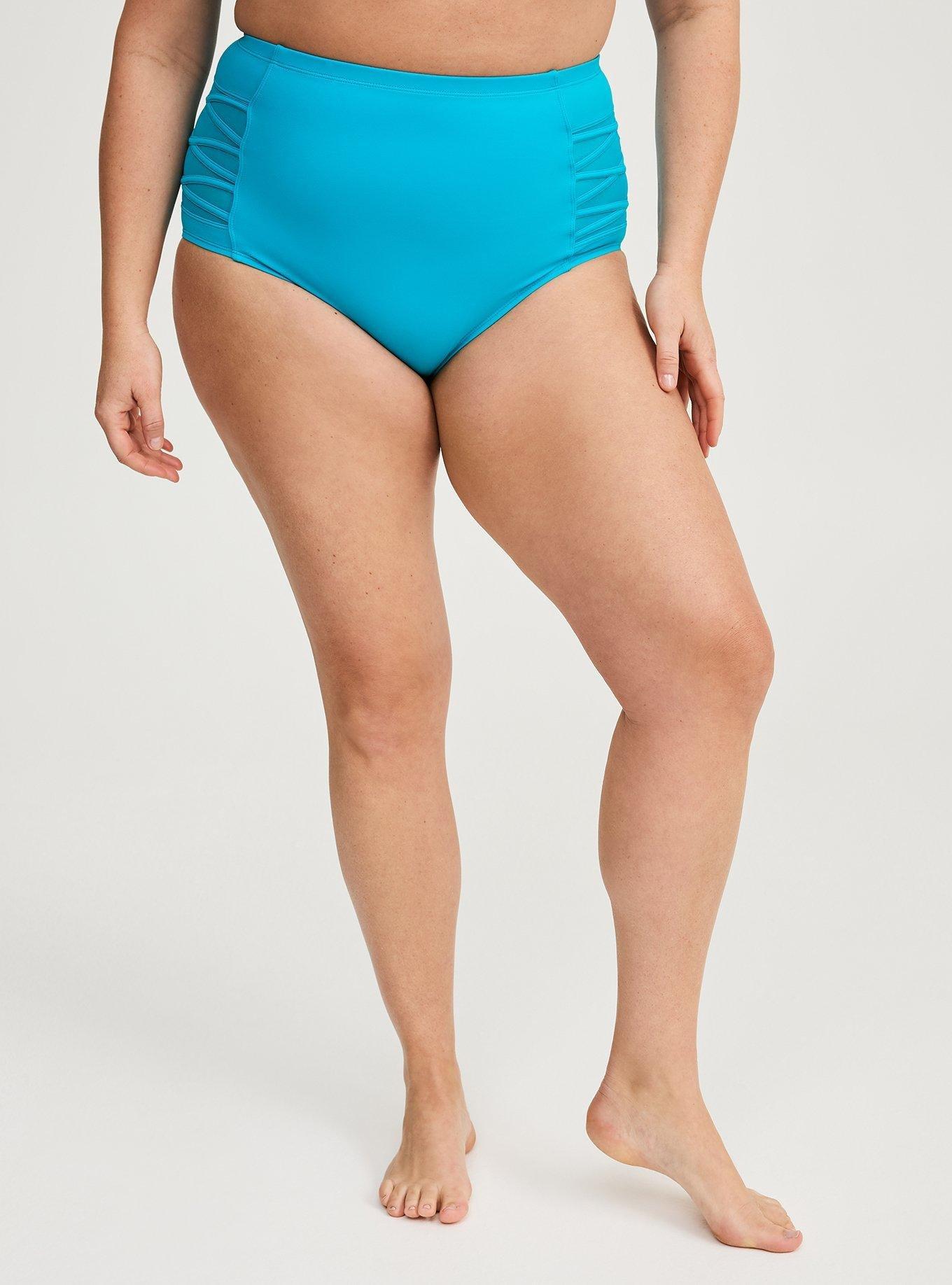 High-Rise Lattice-Side Swim Bottom