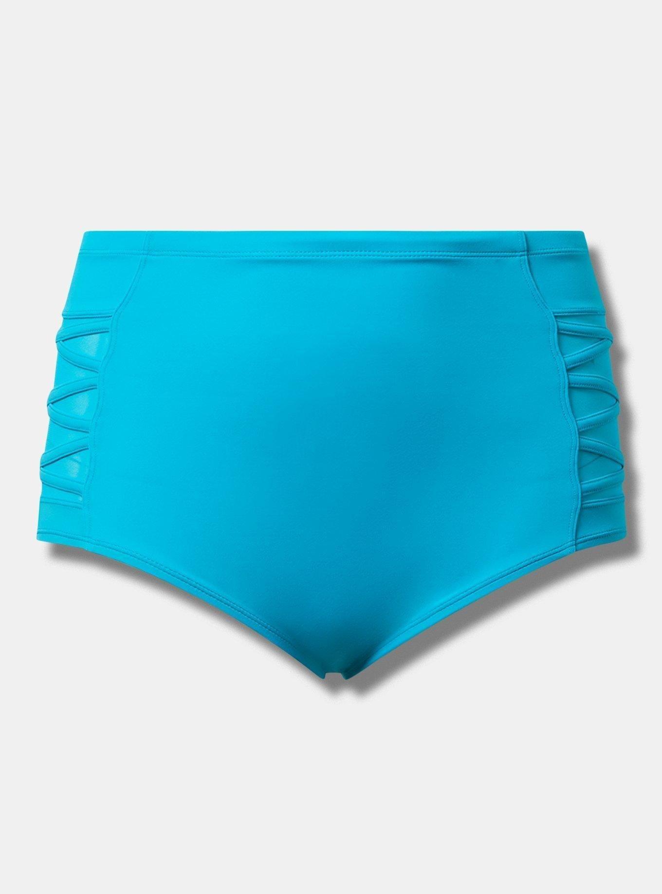 High-Rise Lattice-Side Swim Bottom