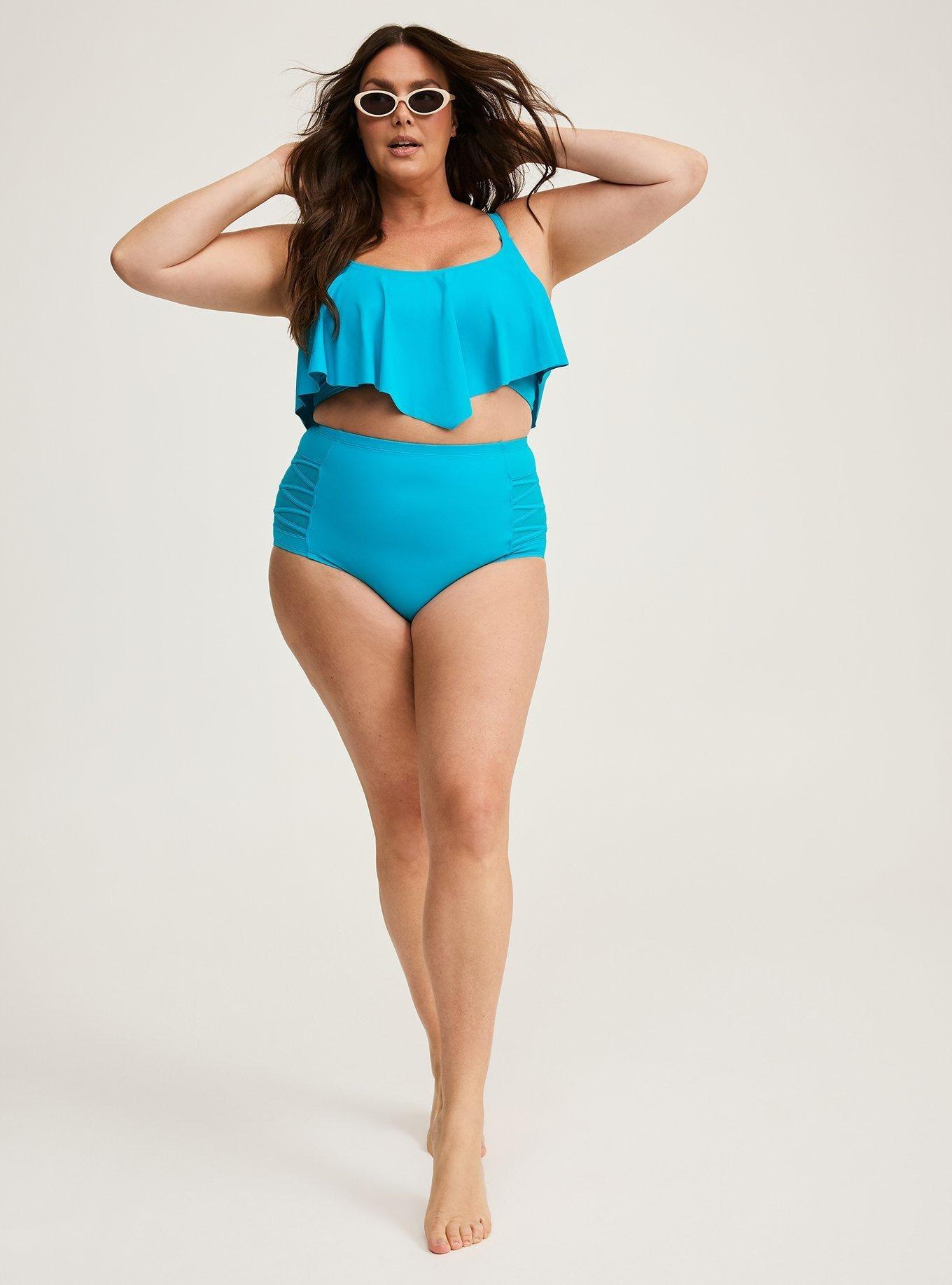 High-Rise Lattice-Side Swim Bottom