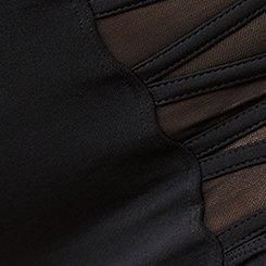High-Rise Lattice-Side Swim Bottom, BLACK, swatch