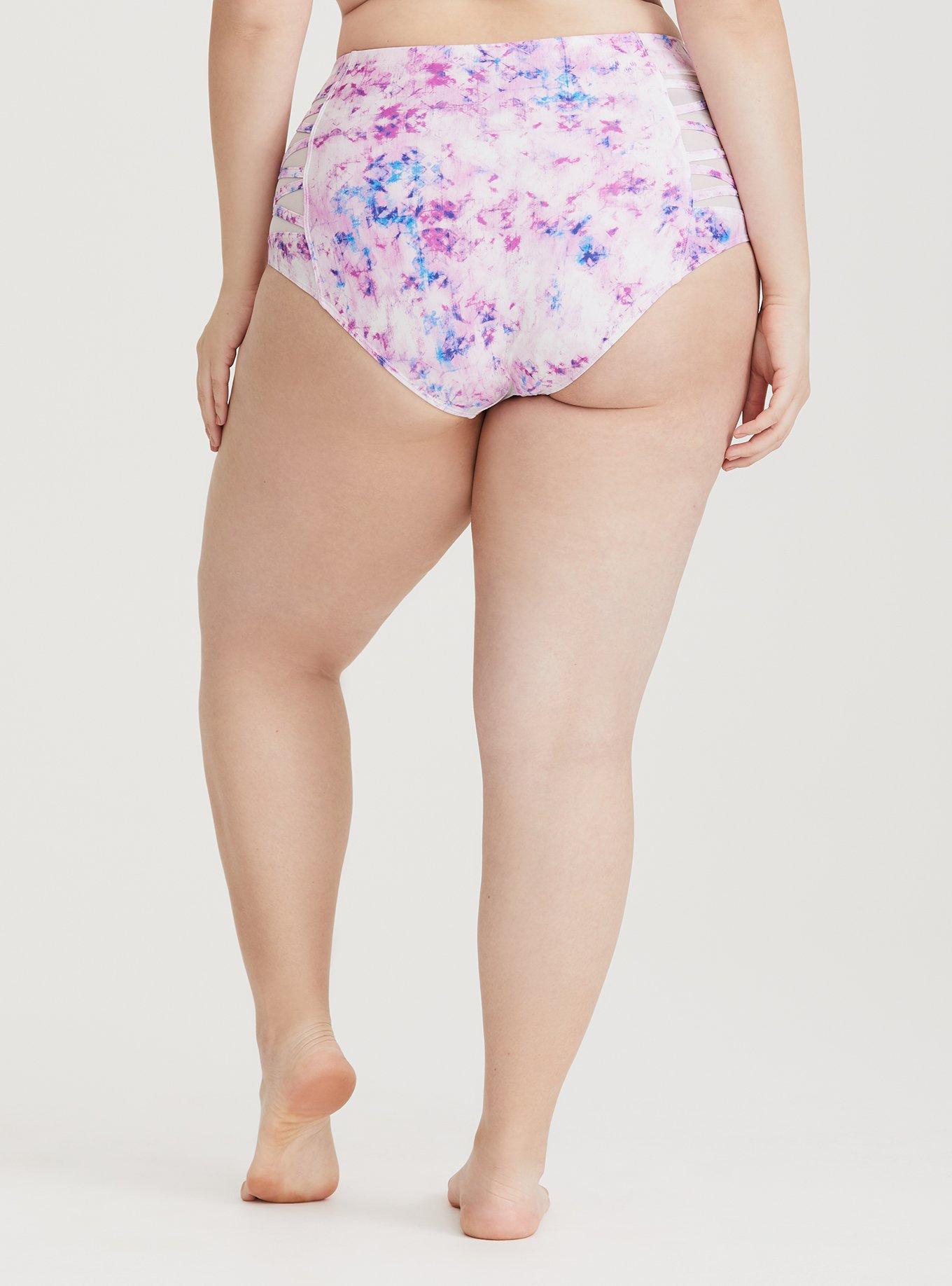 Plus Size - High-Rise Lattice Side Swim Bottom - Torrid