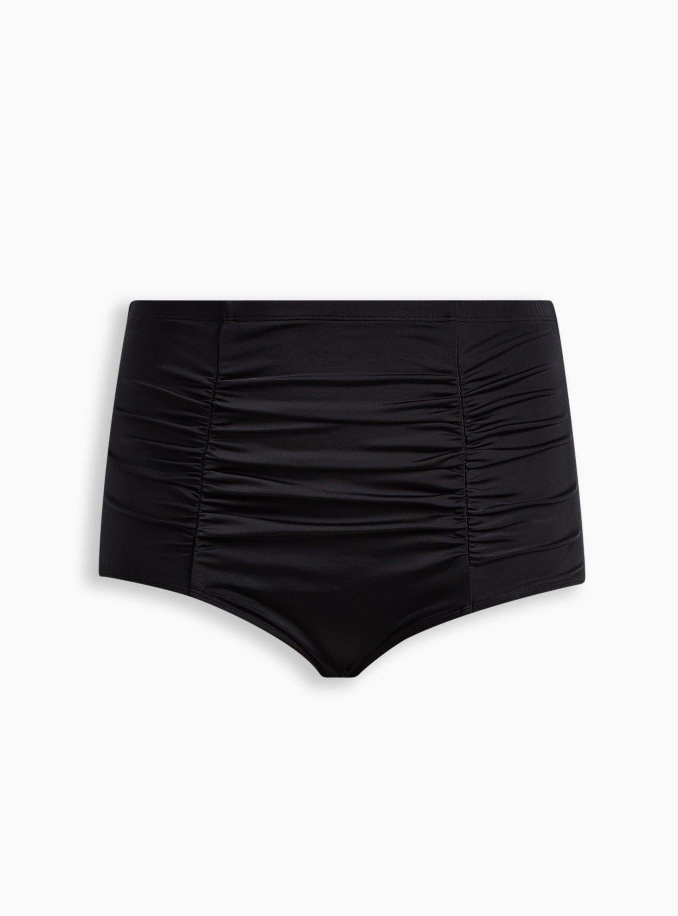 High Rise Ruched Swim Bottom