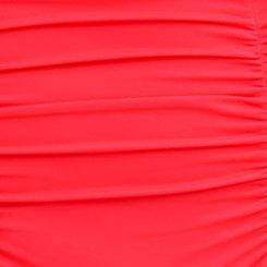 High-Rise Ruched Bikini Bottom, NEON CORAL, swatch