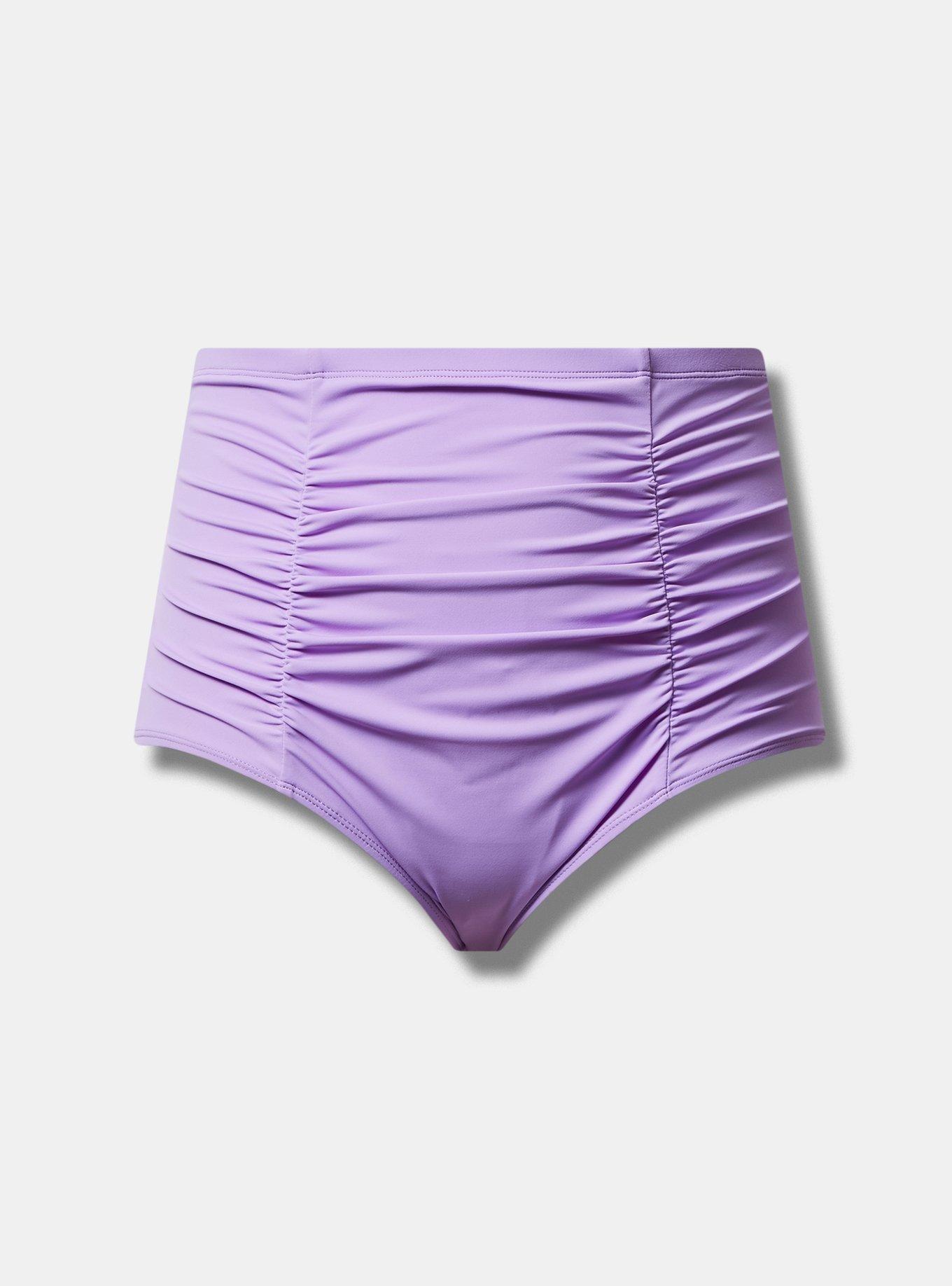 Plus Size High Rise Ruched Swim Bottom Torrid