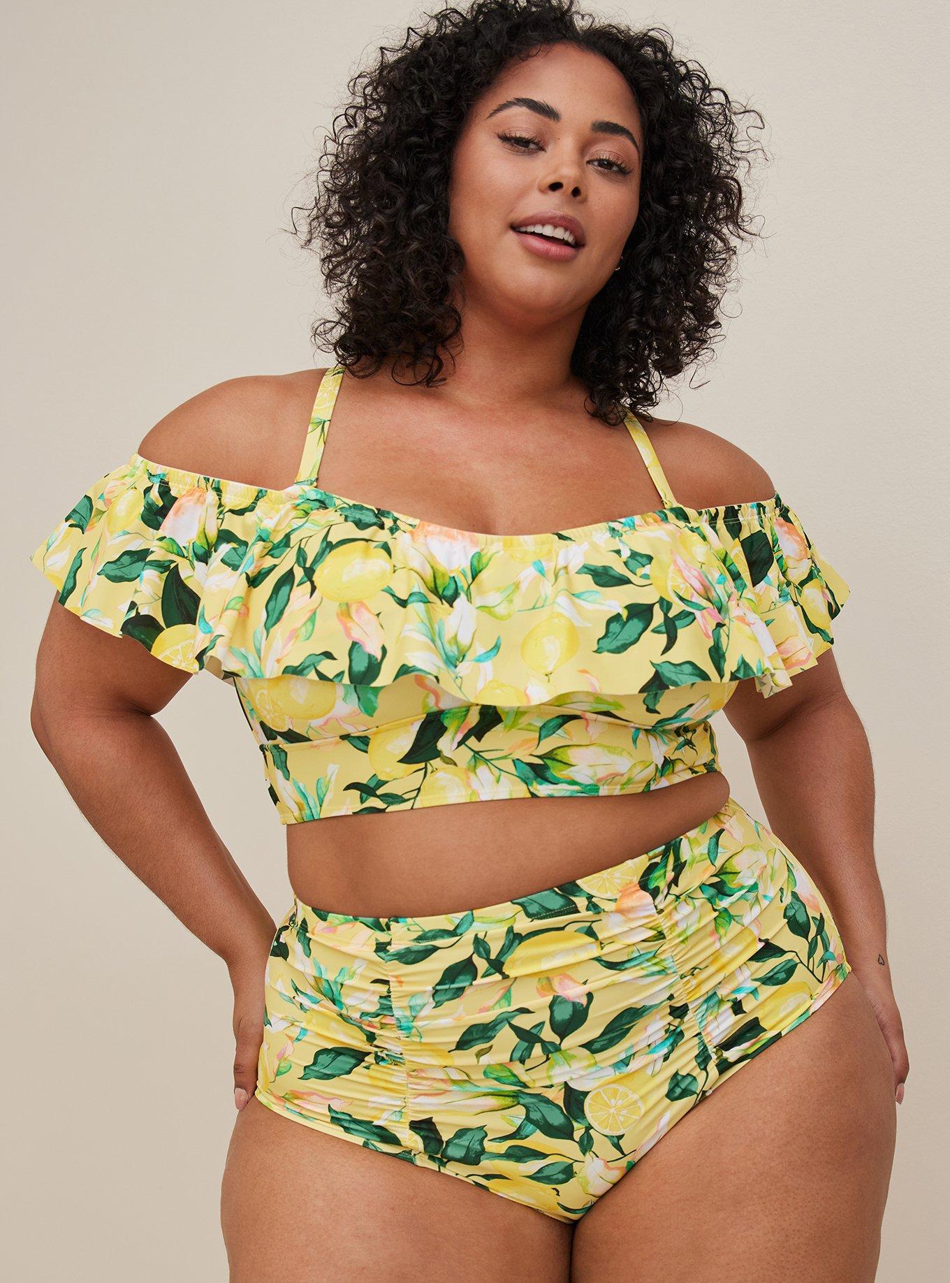 Torrid lemon cheap bathing suit