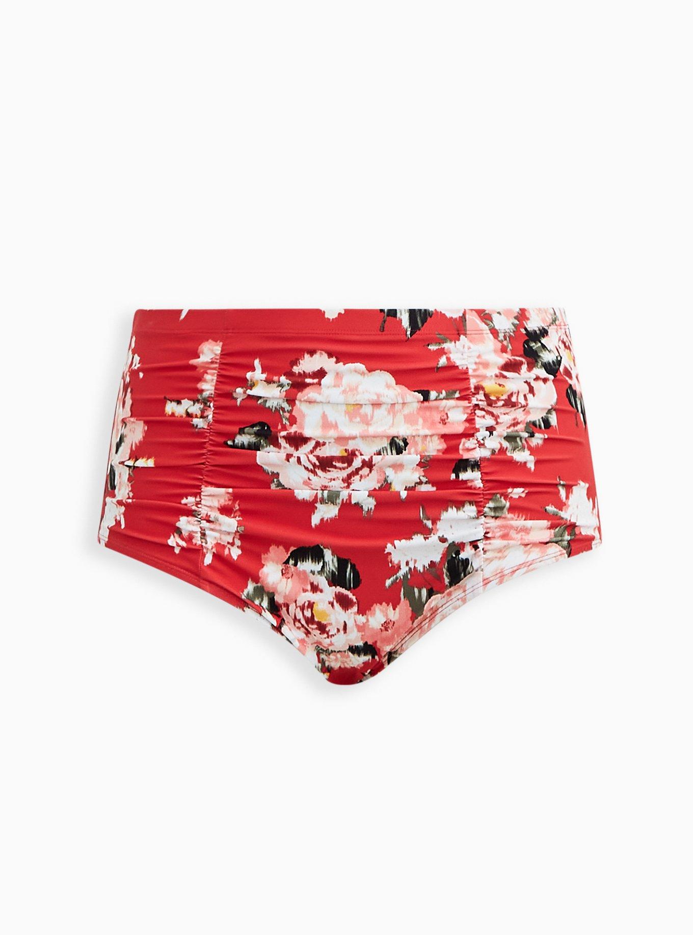 Plus Size High Rise Ruched Swim Bottom Torrid