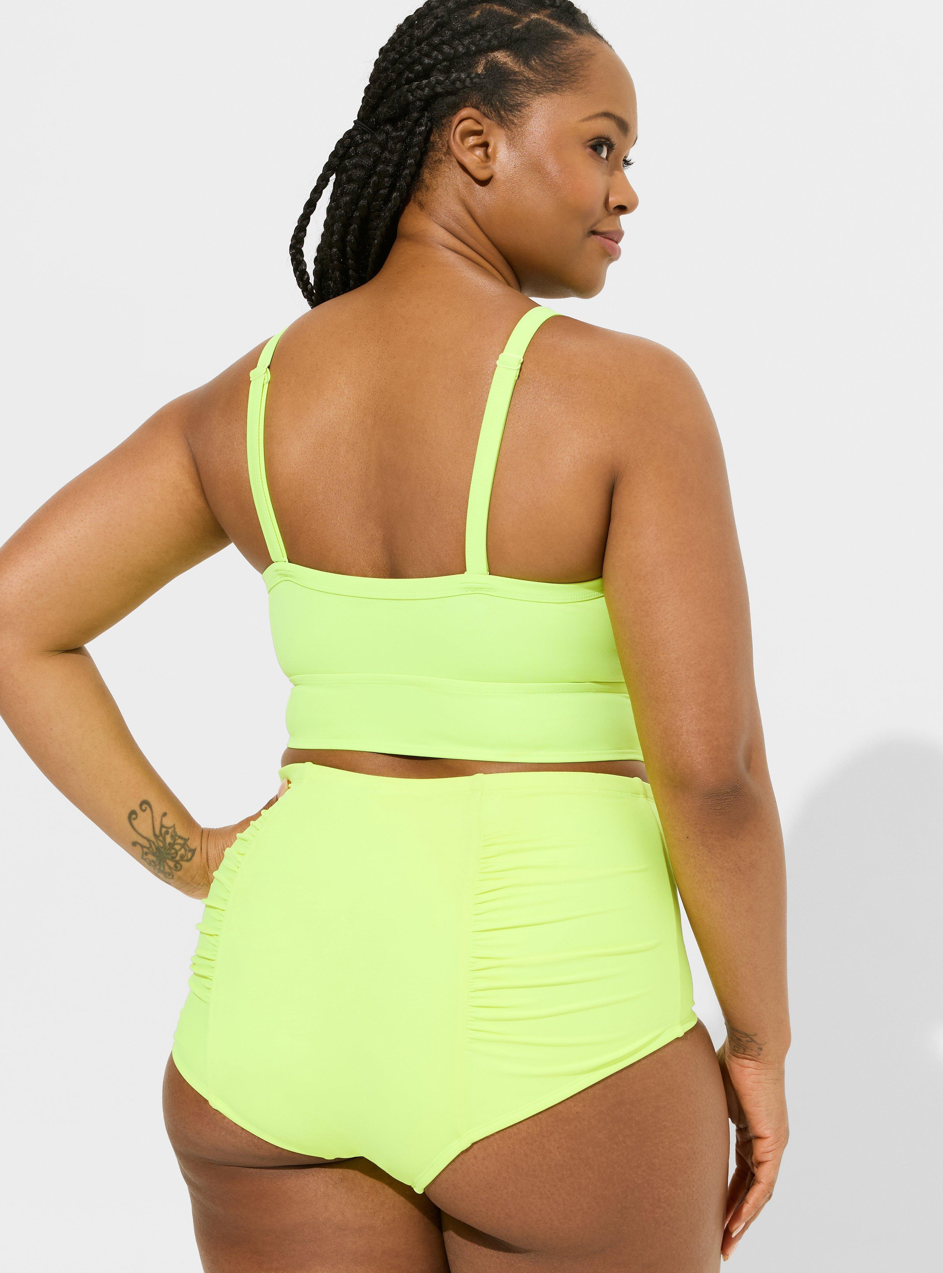 Plus Size - High Rise Ruched Swim Bottom - Torrid