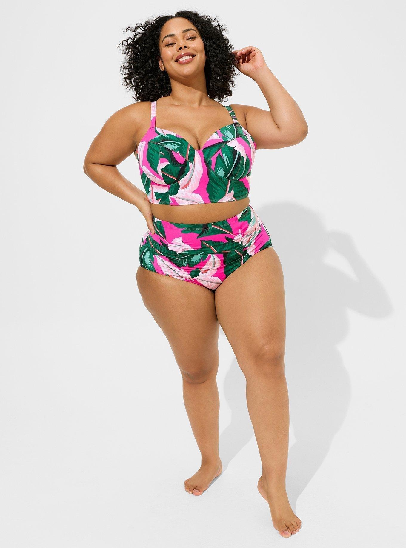 As Rose Rich Women's Plus Size Swimsuits 2 Piece Bathing Suits, 1X