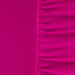 High-Rise Ruched Bikini Bottom, BRIGHT FUCHSIA, swatch
