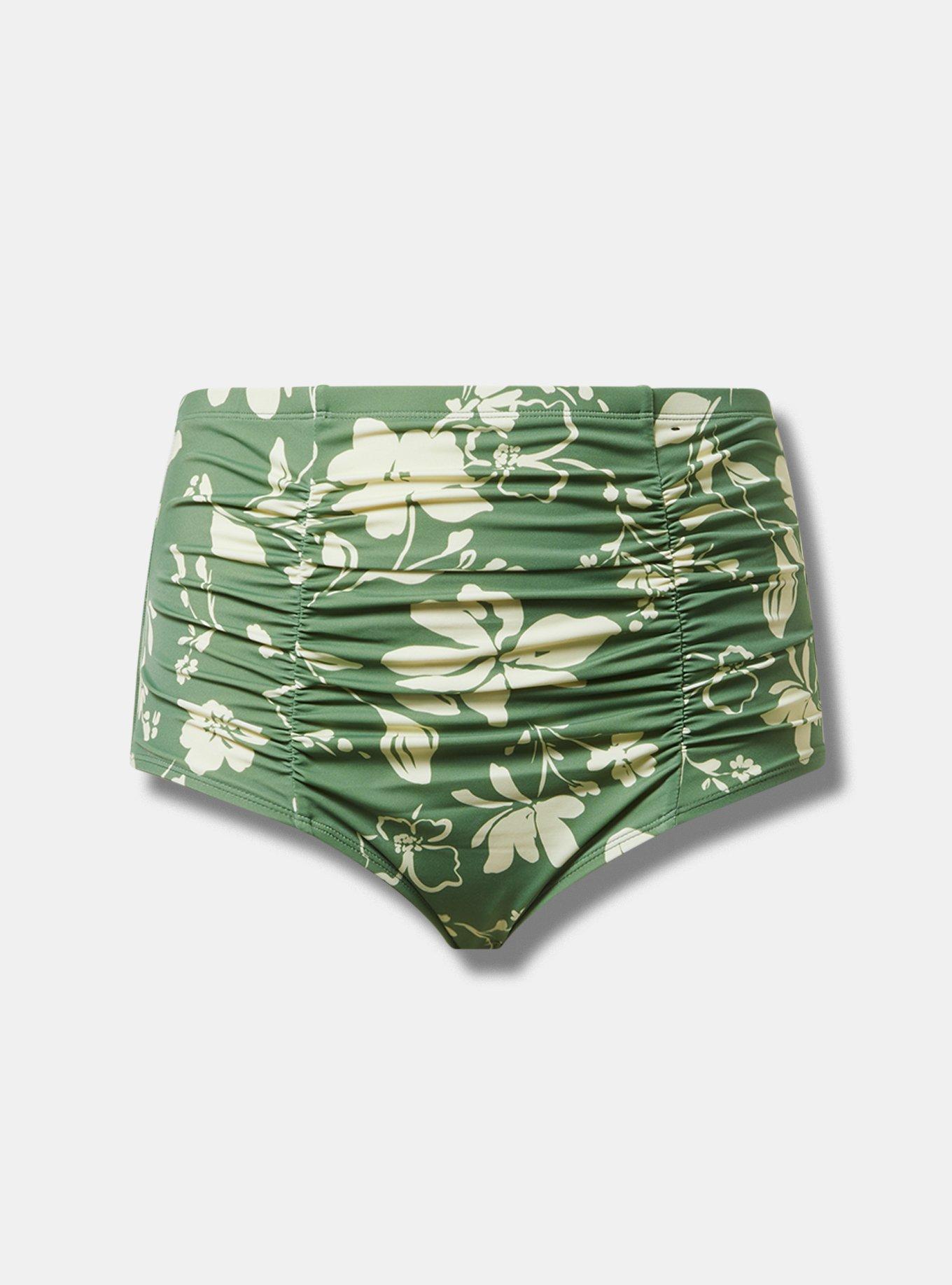 High-Rise Ruched Bikini Bottom