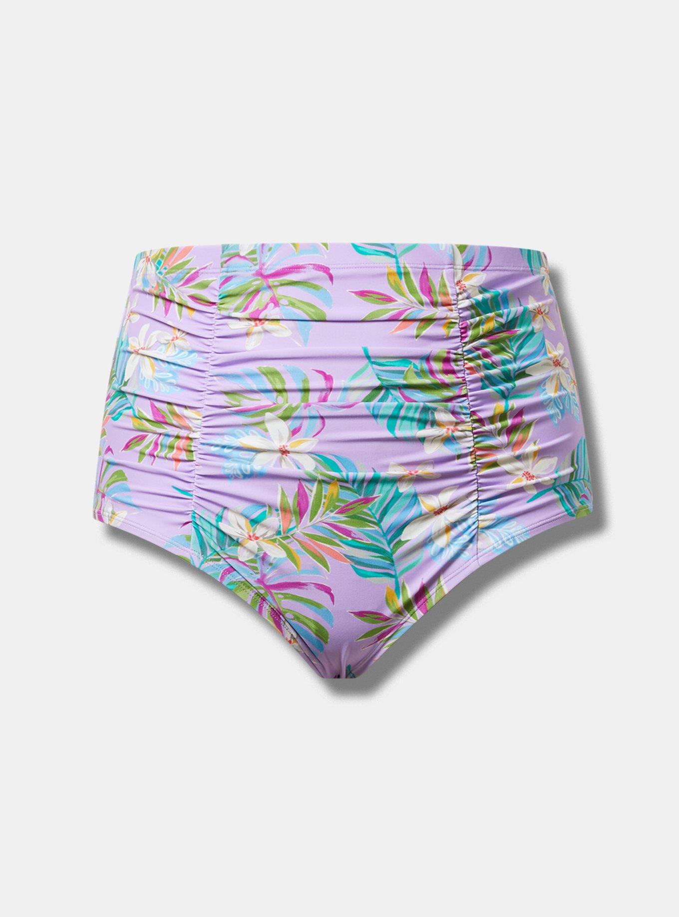High-Rise Ruched Bikini Bottom
