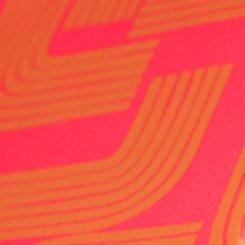 High-Rise Ruched Bikini Bottom, ZEN GEO NEON CORAL, swatch