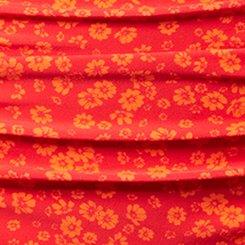 Plus Size High-Rise Ruched Swim Bottom, ELISE DITSY RED, swatch