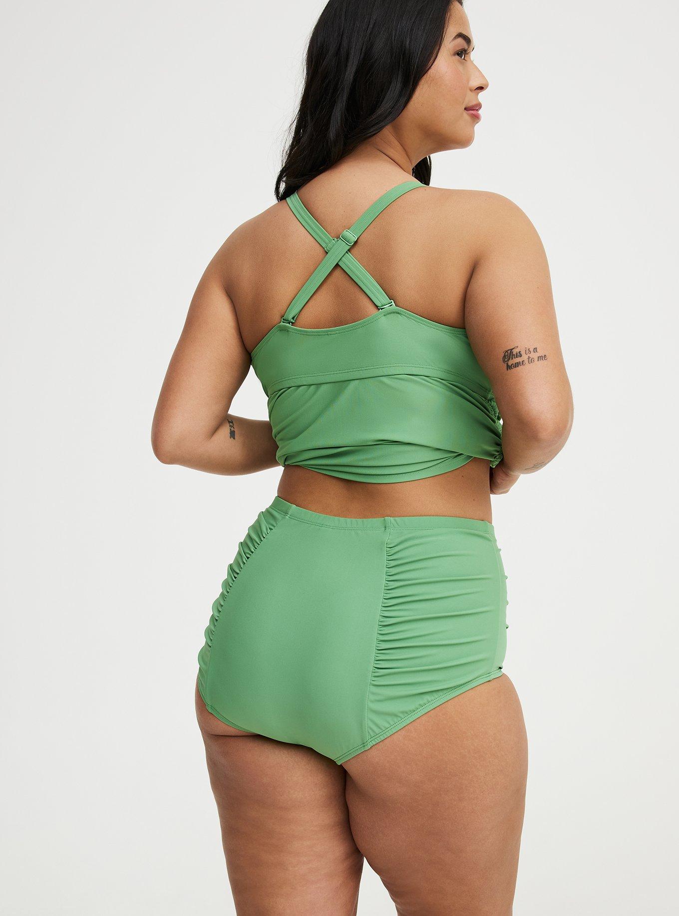 High-Rise Ruched Swim Bottom, BASIL SWIM, alternate