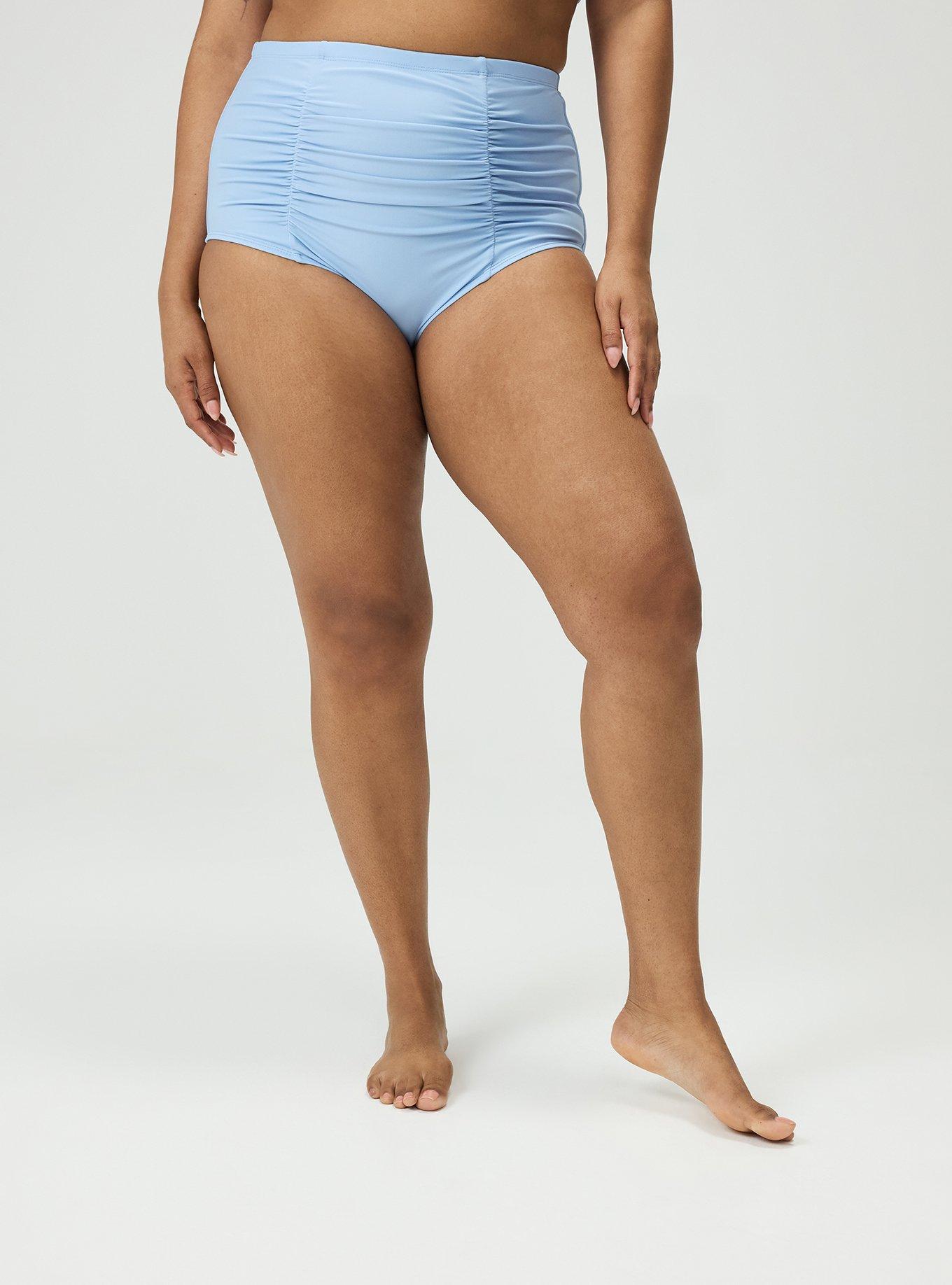 High-Rise Ruched Swim Bottom, POLARIS STAR, alternate