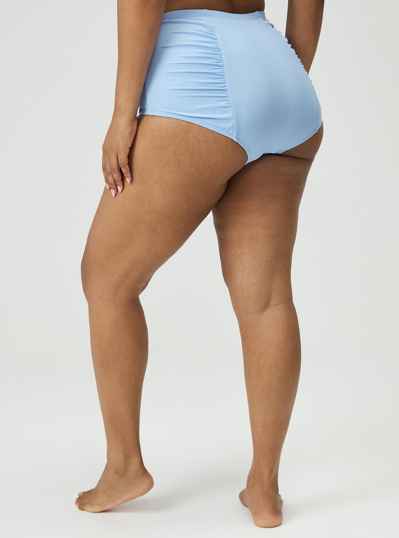 High-Rise Ruched Swim Bottom, POLARIS STAR, alternate