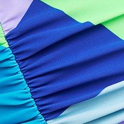 High-Rise Ruched Swim Bottom, CHILL OUT GEO MULTI, swatch