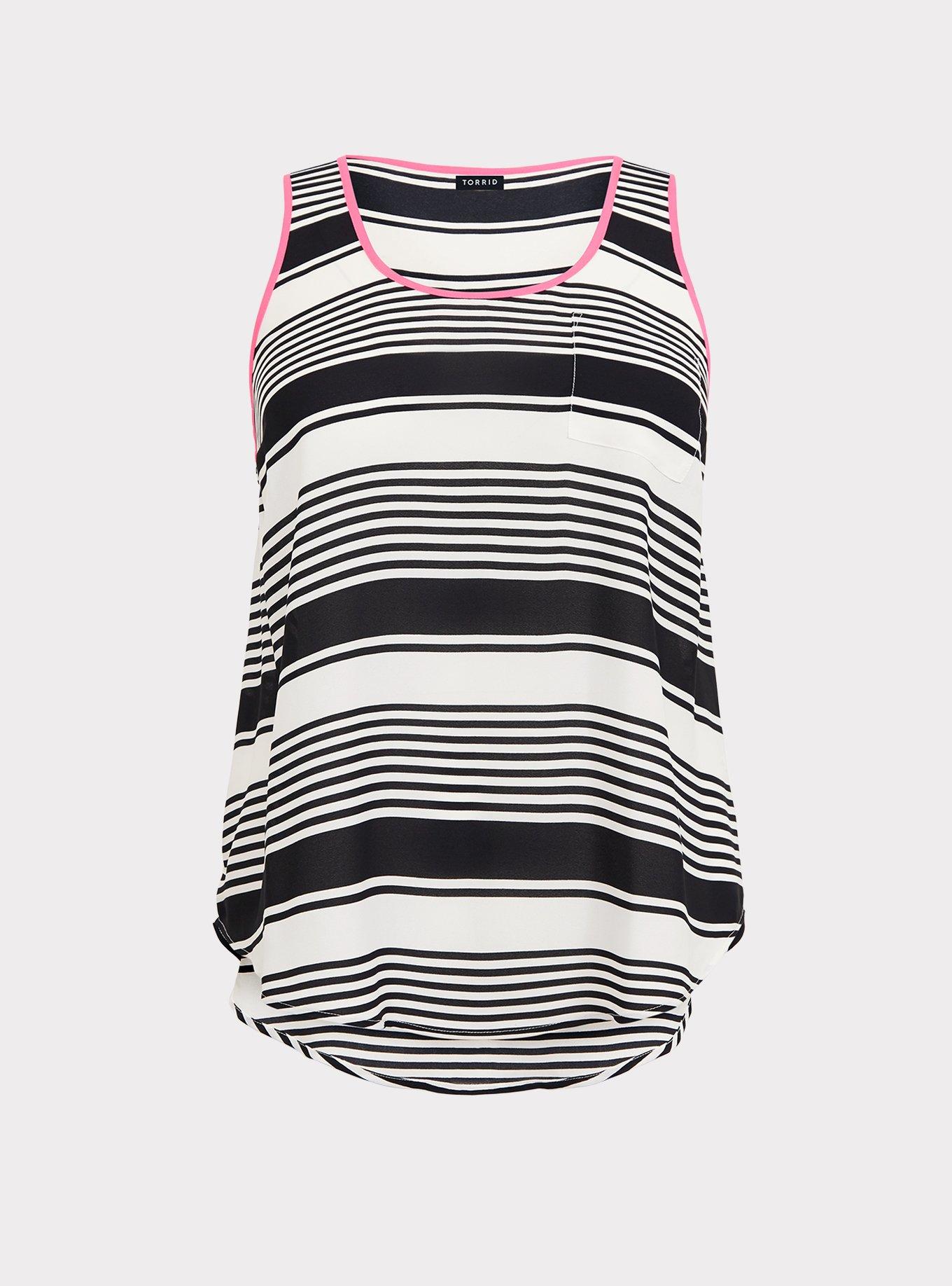 Striped Pocket Tank Top, MULTI STRIPE, hi-res